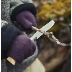 Mon 1er OPINEL lame arrondie, naturel manche hêtre