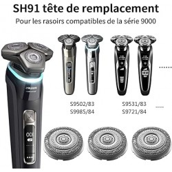 Tête de rasoir PHILIPS pour rasoir Séries 9000 SH91/50