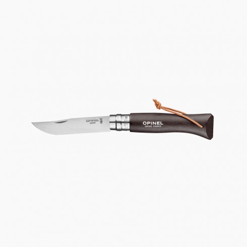 couteau opinel baroudeur n°8 noir brun inox