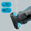 Rasoir Braun rechargeable Séries 5 51-M1200s, Wet & Dry,  Bleu & Noir, tondeuse précision
