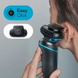 Rasoir Braun rechargeable Séries 5 51-M1200s, Wet & Dry,  Bleu & Noir, tondeuse précision