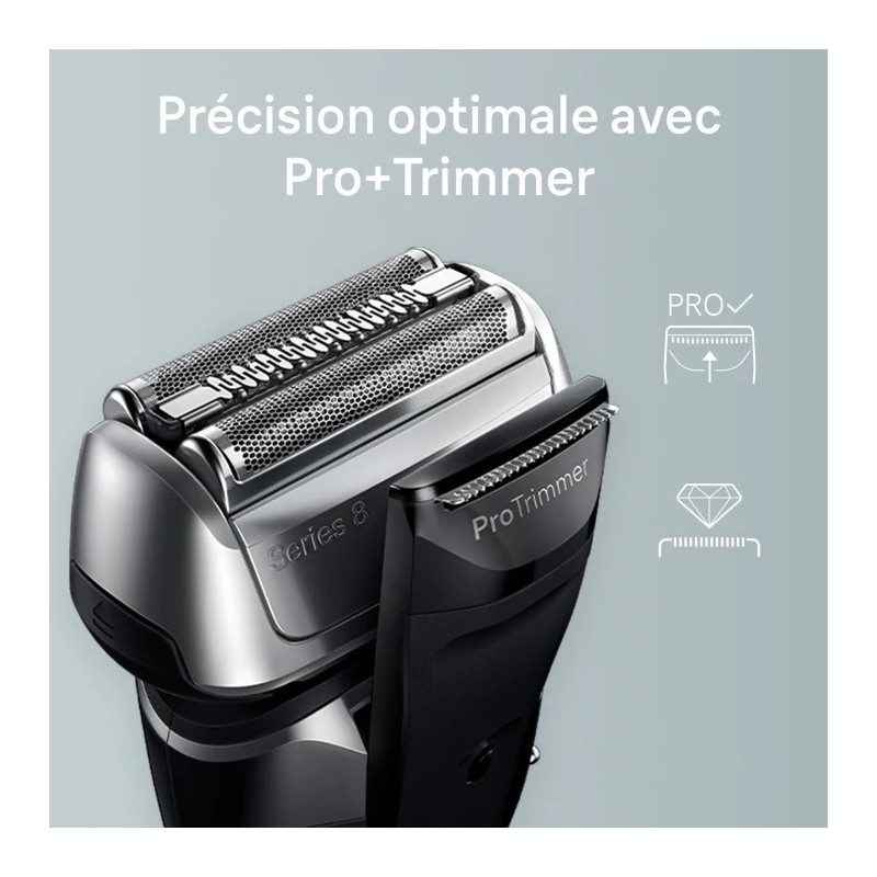 Achat en ligne Rasoir électrique Braun série 8 8517S Wet & Dry, arg