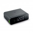 Radio reveil  MUSE LED à intensité lumineuse réglable, Tuner FM, double alarme, 20 stations préréglées