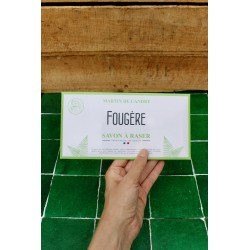 Enveloppe découverte de Savon à barbe MARTIN DE CANDRE Fougère
