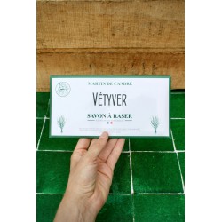 Enveloppe de Savon à Raser Vétyver MARTIN DE CANDRE