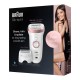 Epilateur électrique 9720 BRAUN Silk Epil Sensor à tête large & pivotante 2D, tête rasage, tête tondeuse