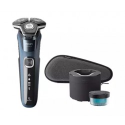 Rasoir electrique rechargeable Séries 5000 S5880/50 Wet & Dry, Flex 360°, tondeuse rétractable + Station Quick Clean Pod