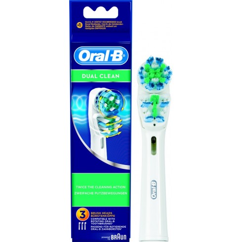 photo de Brossettes X3 Dual Clean Oral-B de BRAUN(EB417X3) photo de Brossettes X3 Dual Clean Oral-B de BRAUN(EB417X3)