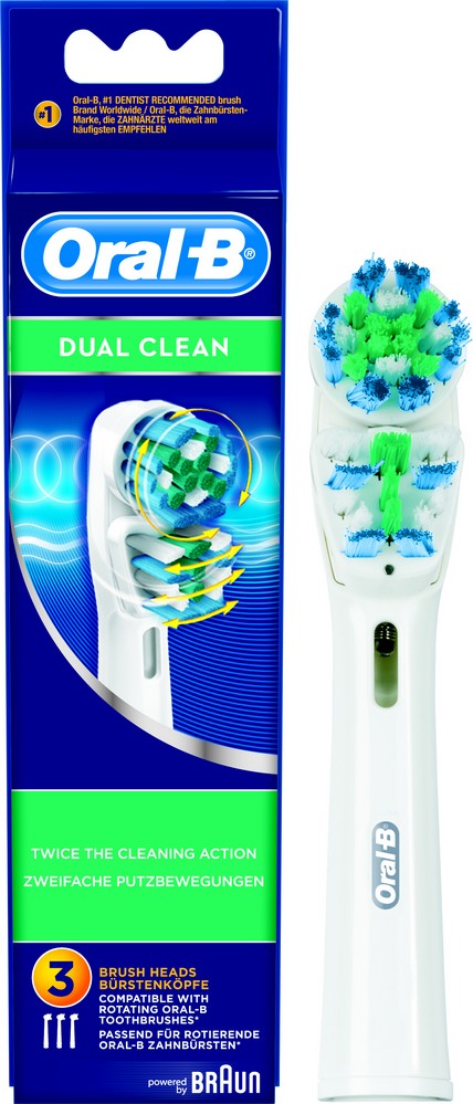 Achat En Ligne Brossettes X3 Dual Clean Oral B De Braun Eb417x3