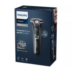 Rasoir électrique Philips Séries 5000 S5884/3, Flex 360°, tondeuse rétractable, socle de charge + accessoire tondeuse barbe