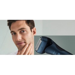 Rasoir électrique ES-LT4B Panasonic rechargeable Wet & Dry 3 lames, moteur linéaire-capteur de barbe, mouvement bidirectionnel