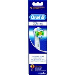 Brossettes brosse à dents électrique Oral B Braun X3 3D White (EB18X3)