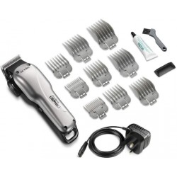 Tondeuse cheveux puissante rechargeable USPROLI ANDIS, silver, 9 sabots