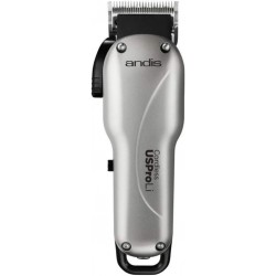 Tondeuse cheveux puissante rechargeable USPROLI ANDIS, silver, 9 sabots