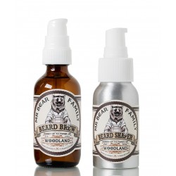 Coffret soin barbe MR BEAR FAMILY baume et huile à barbe woodland 50ml