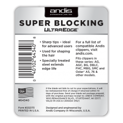 Tête de coupe Lame amovible UltraEdge ANDIS 4mm Super Blocage 64340