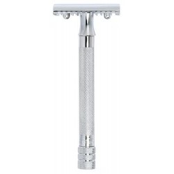 Rasoir de Sécurité Merkur 25001, rasoir de sureté à peigne ouvert et ouverture totale, acier de Solingen