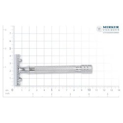 Rasoir de Sécurité Merkur 25001, rasoir de sureté à peigne ouvert et ouverture totale, acier de Solingen