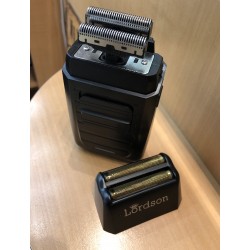 Rasoir électrique à tête ultra-large rechargeable & secteur LORDSON, moteur rotatif, batterie lithium, barbe et crâne