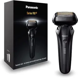 Rasoir électrique PANASONIC  ES-LS6A, rechargeable, 6 lames, Wet & Dry, tête multiflex, noir, puissant moteur linéaire