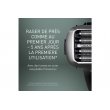 Rasoir électrique Panasonic Es-LV69, rechargeable, gris, Wet &Dry, 5 lames, moteur linéaire, détecteur densité de barbe