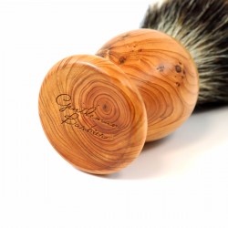 Blaireau de rasage en Bois de Cade Pur gris Taille 12 GENTLEMAN BARBIER BBCPB12