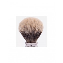 Blaireau pur poil gris T12, manche fût Gordon laiton massif&Palladium