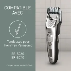 tête de coupe, Lame de tondeuse panasonic, lame de tondeuse cheveux ER-SC40, ER-SC60 WER9521Y