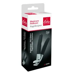 Coupe-ongles avec manche souple en acier inoxydable BLACK 8,5 cm ERBE