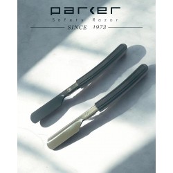 Rasoir droit, Coupe chou PARKER style japonais Kamisori à lames interchangeables finition métal
