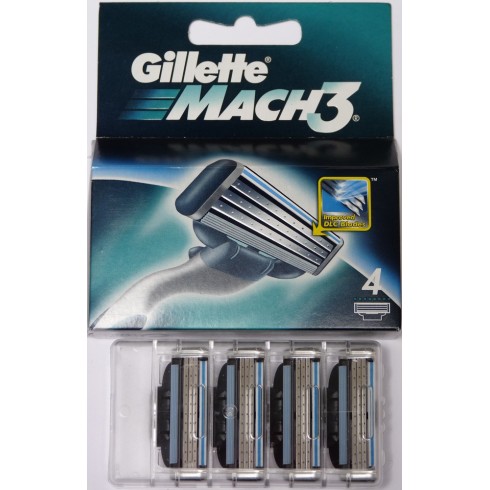 photo de Lames de rasoir Mach3 Gillette par boîte de 4