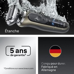 Rasoir électrique Braun Séries 7-72-C1200S Doré étui de voyage + Tondeuse de précision