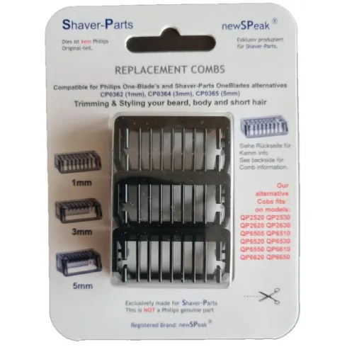 Sabots de tondeuse, ONEBLADE 1-3-5MM compatibles PHILIPS oneblade