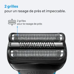 Rasoir électrique Braun série 3 3000S rechargeable et secteur