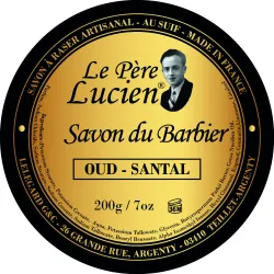SAVON A RASER, LE PERE LUCIEN, 200G-OUD SANTAL