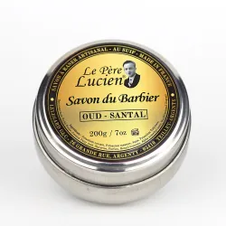 SAVON A RASER, LE PERE LUCIEN, 200G-OUD SANTAL