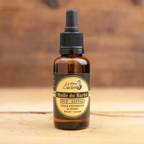 HUILE À BARBE, LE PÈRE LUCIEN, 30ML-OUD SANTAL