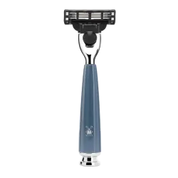 Ensemble de rasage Gillette Mach3 MÜHLE RYTMO 3 pièces blaireau résine pétrole pur poil noir