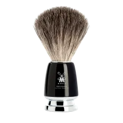 nsemble de rasage Gillette Mach3 MÜHLE RYTMO 3 pièces blaireau résine noire pur poil noir