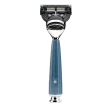 Ensemble de rasage Gillette Fusion MÜHLE RYTMO 3 pièces blaireau résine pétrole pur poil noir