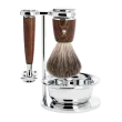 Ensemble rasage sécurité MÜHLE RYTMO 4 p bol, blaireau frêne poil noir