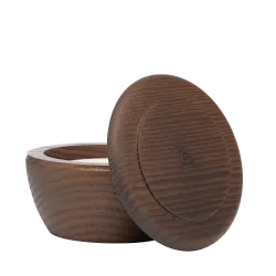 Savon à raser au bois de santal, 65 gr, dans un bol en bois avec couvercle Muhle