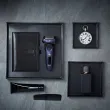 Rasoir électrique Panasonic Es-LV67, rechargeable, gris, Wet &Dry, 5 lames, moteur linéaire, détecteur densité de barbe