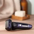 Rasoir électrique Panasonic Es-LV67, rechargeable, gris, Wet &Dry, 5 lames, moteur linéaire, détecteur densité de barbe