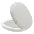 Miroir de Sac Lumineux Blanc Nacré –Grossissement X5, diamètre 7.9 cm