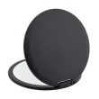 Miroir de voyage rond noir mat, grossissement X7, diamètre 8.5 cm