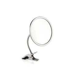 Miroir Grossissant Chromé avec Pince - Grossissement X 5