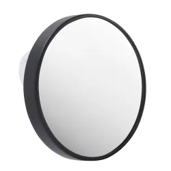 Miroir Ventouse noir mat, grossissement X15, diamètre 10 cm