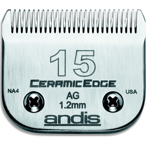 photo de Lame 1.2mm N°15 céramique ANDIS, tête de coupe TC64255 pour tondeuse PRO AGC/AGR/BGC/MBG/SMC photo de Lame 1.2mm N°15 céramique ANDIS, tête de coupe TC64255 pour tondeuse PRO AGC/AGR/BGC/MBG/SMC