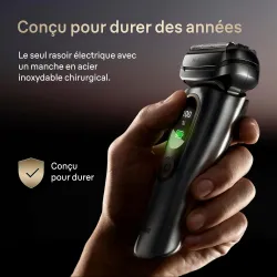 Rasoir électrique BRAUN NEVO 15115C, station de lavage +étui de voyage